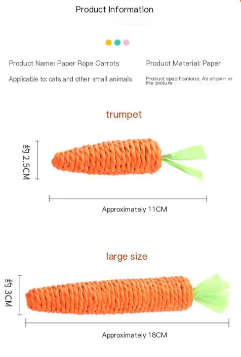 Carrot Toy with Bell