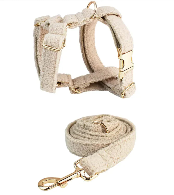 Soft Cream Collar & Harness