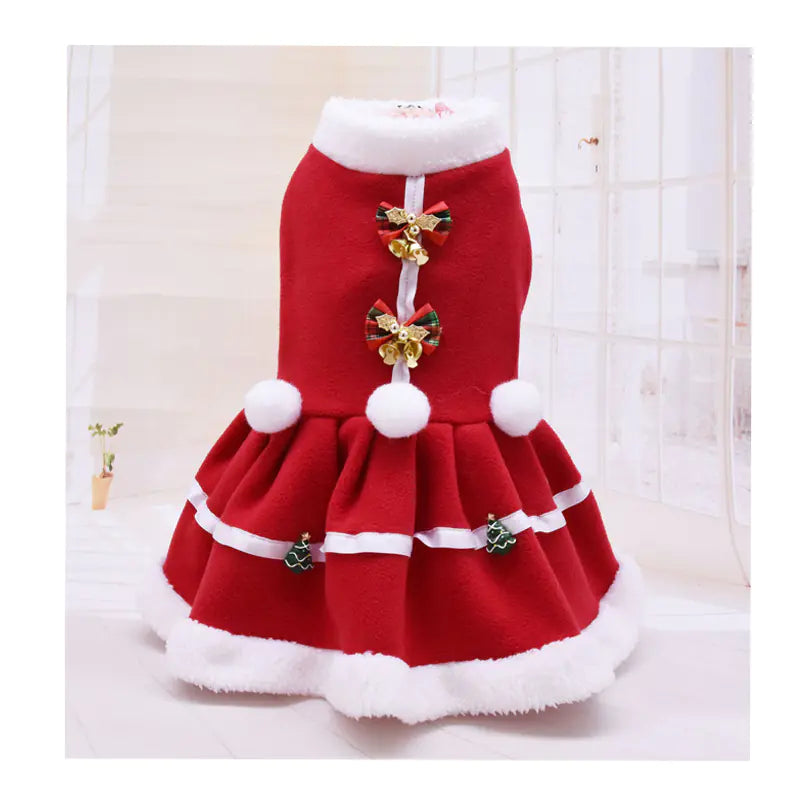 Thick Fleece Christmas Skirt