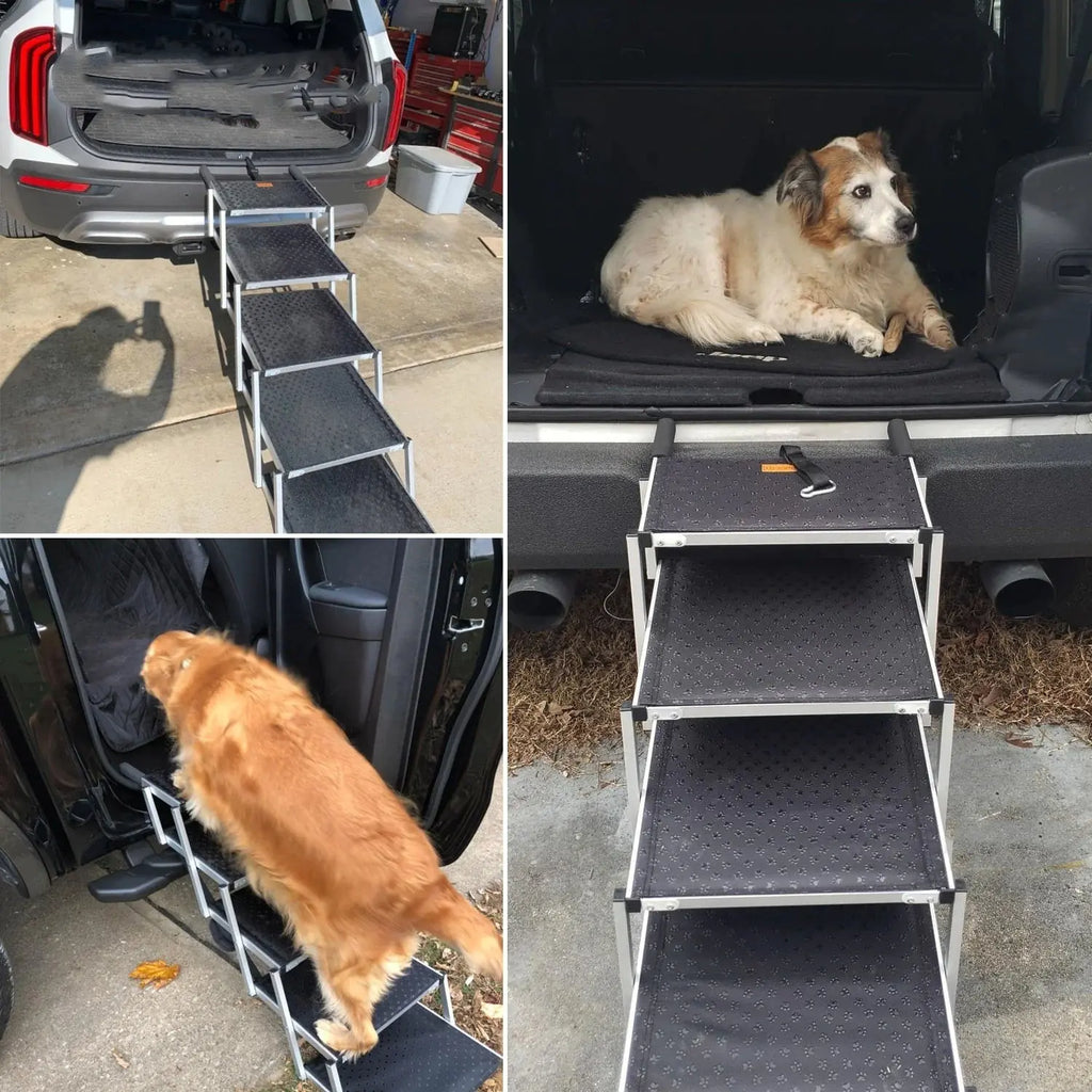 Pet Aluminum 6-Step Foldable Dog Ladder
