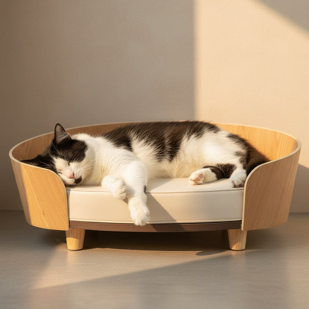 Wooden Cushion Bed