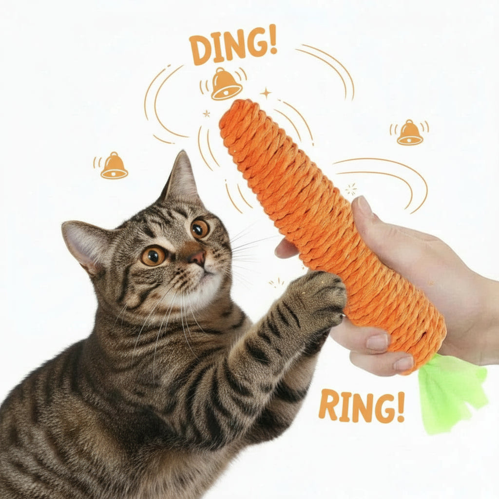 Carrot Toy with Bell
