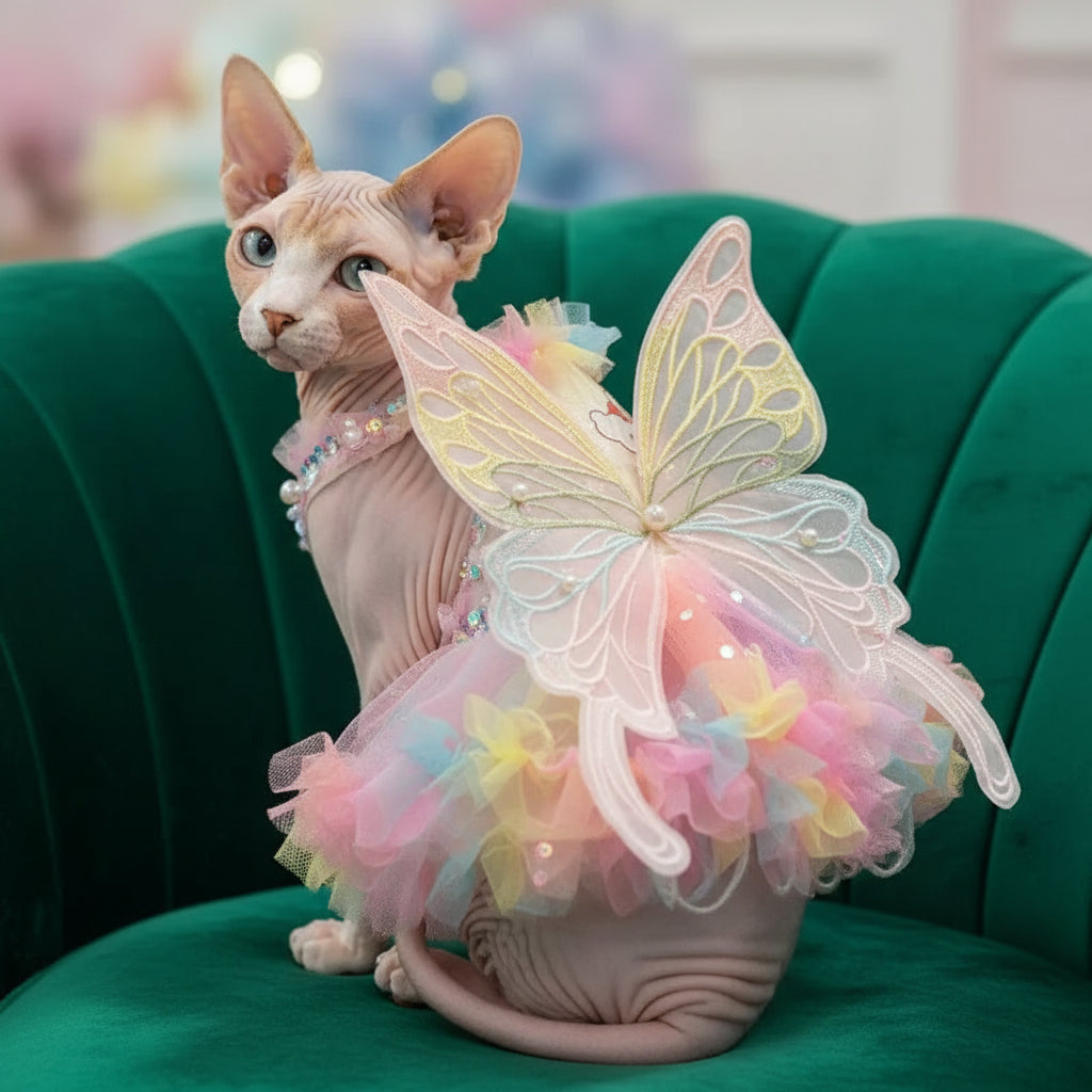 Rainbow Fairy Butterfly Costume