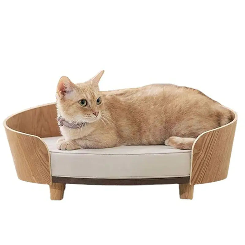 Wooden Cushion Bed