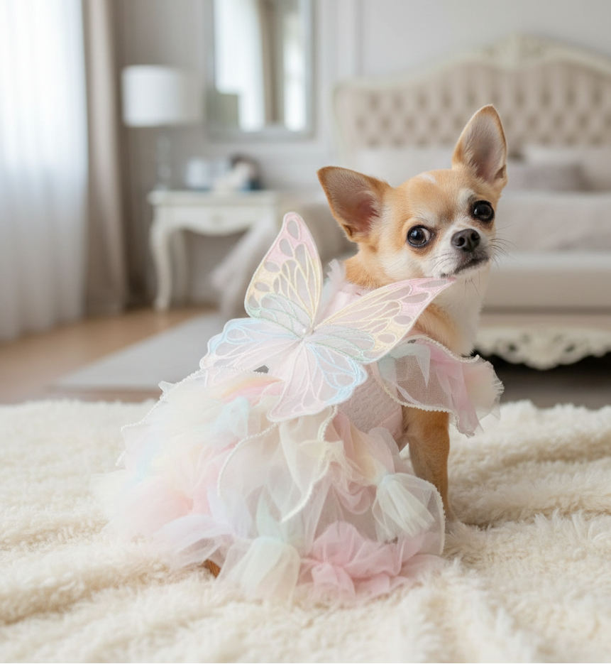Rainbow Fairy Butterfly Costume