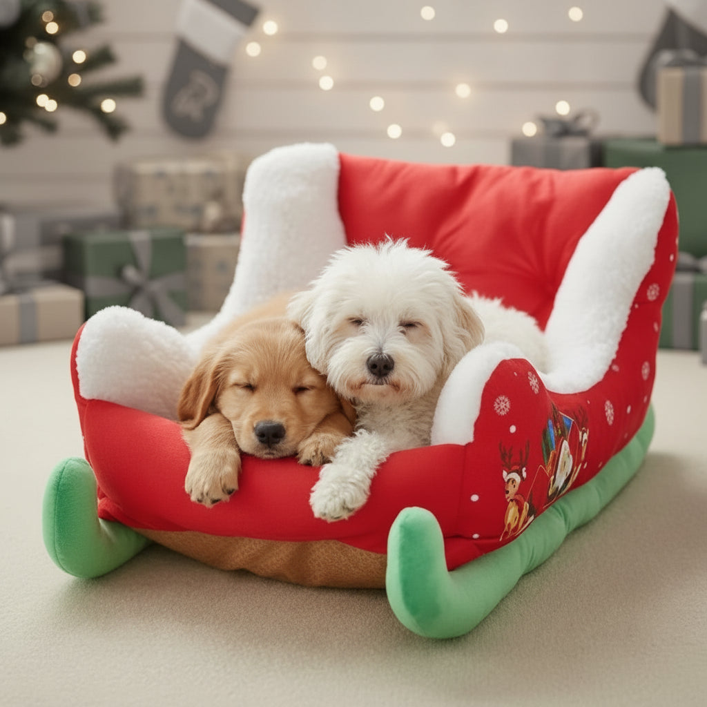 Cozy Sleigh Pet Bed