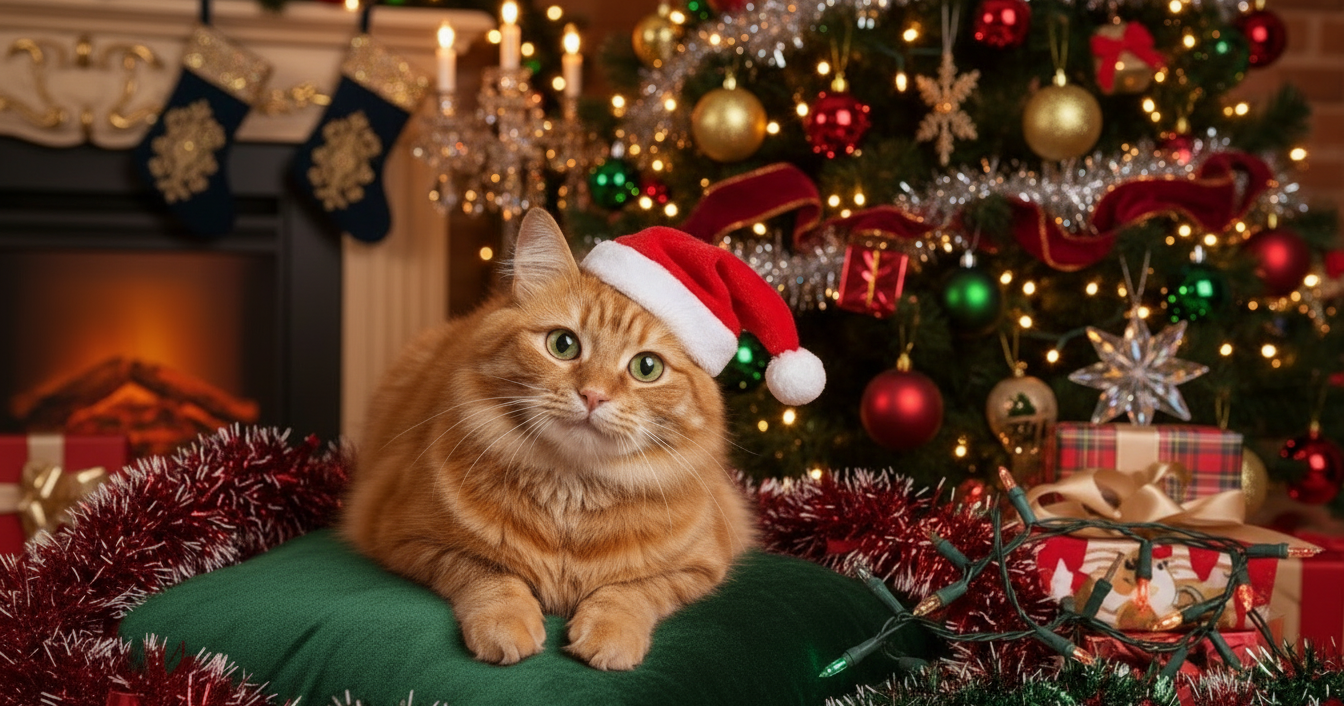 Christmas cat
