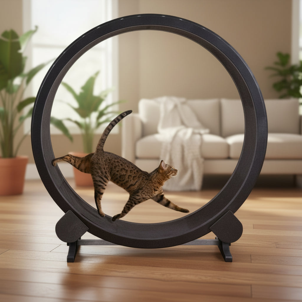 Cat Running Wheel