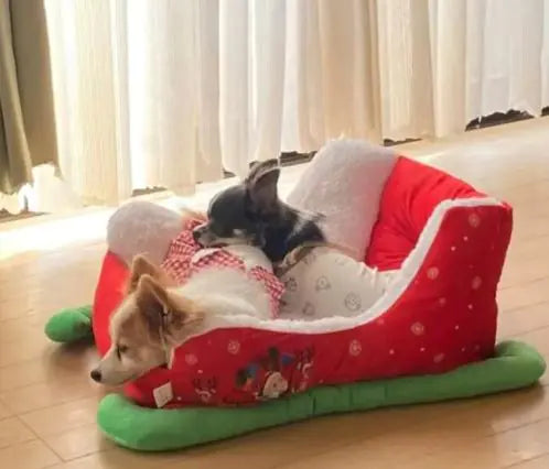 Cozy Sleigh Pet Bed
