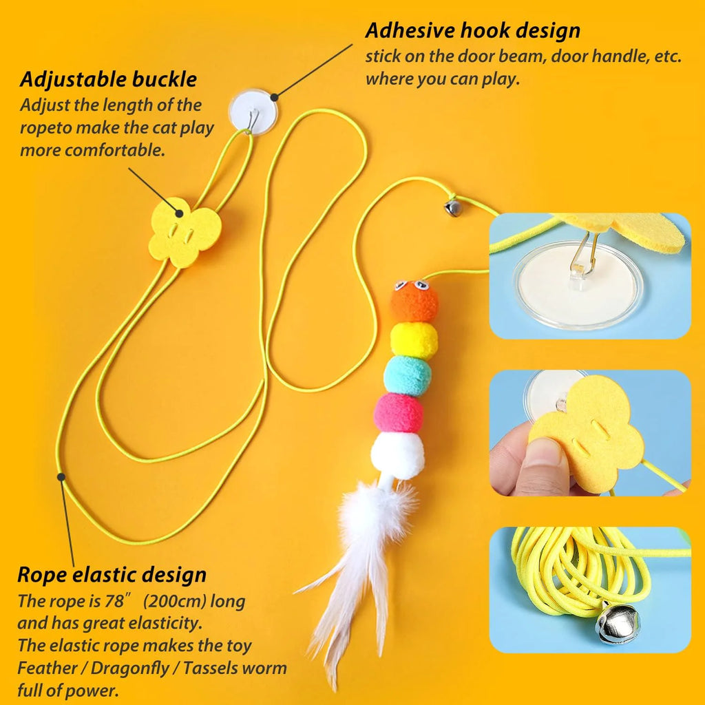 Retractable Hanging Cat Toy