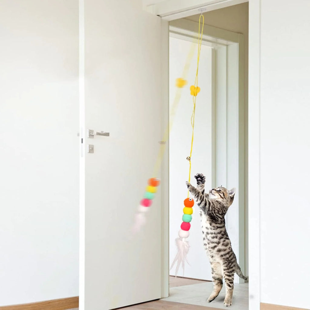 Retractable Hanging Cat Toy