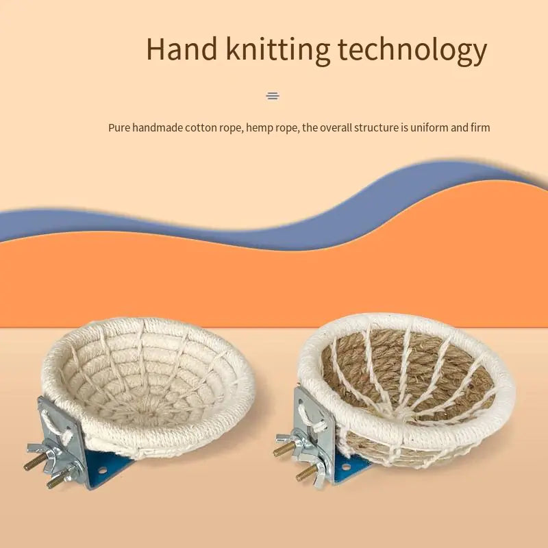 Hand-Woven Hemp Rope Bird Nest