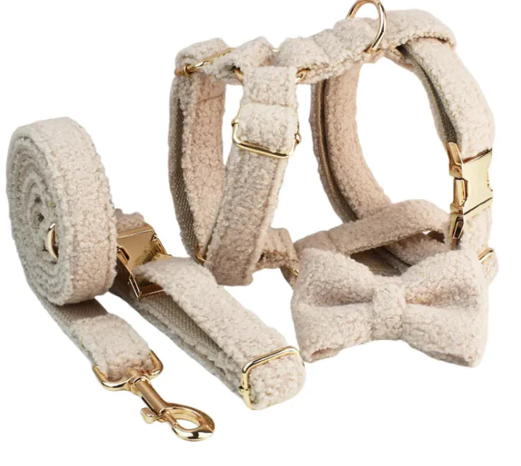 Soft Cream Collar & Harness